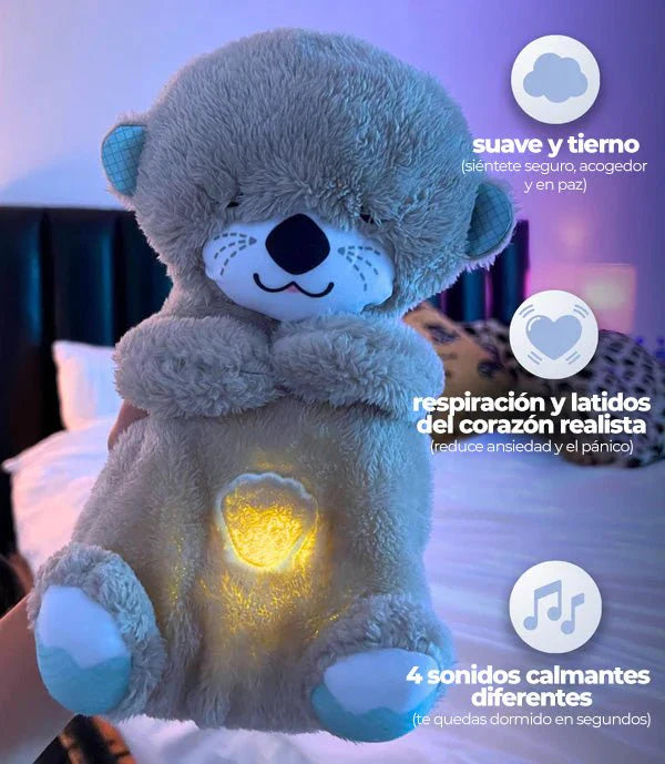 Oso Relajante Luminoso Anti-Estrés + respiración