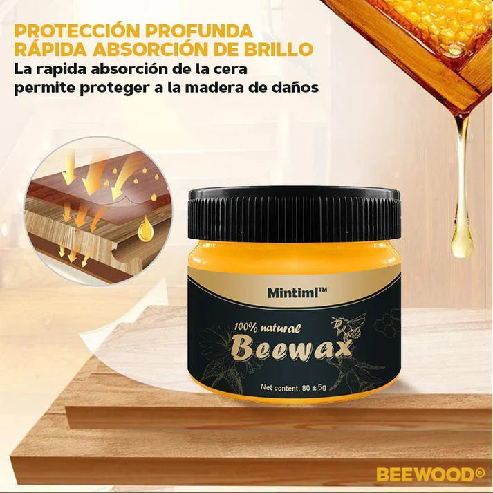 Cera Restauradora de Muebles BeeWax - 100% Natural